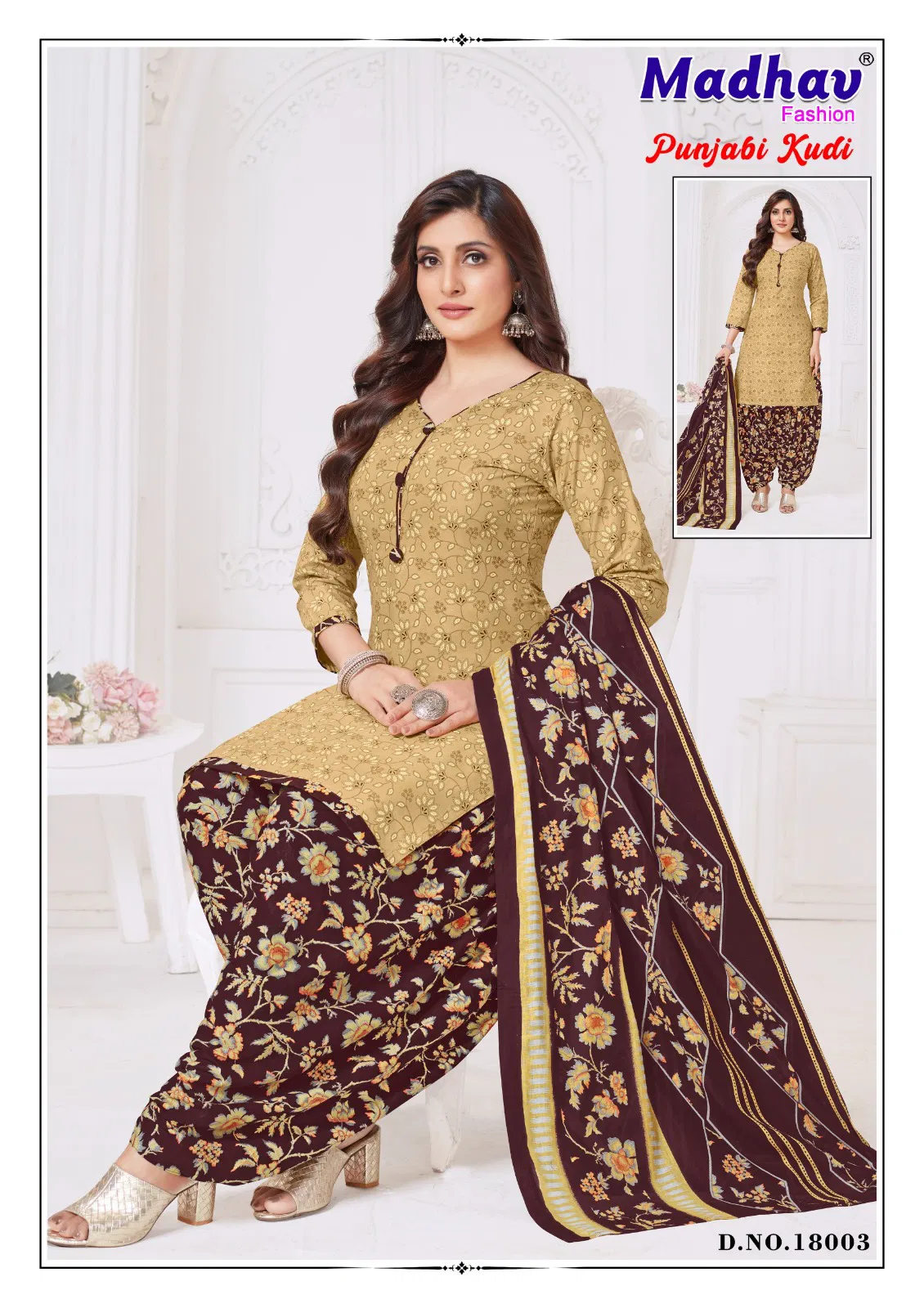 Punjabi Kudi Vol 18 By Madhav Printed Cotton Dress Material Orders In India
